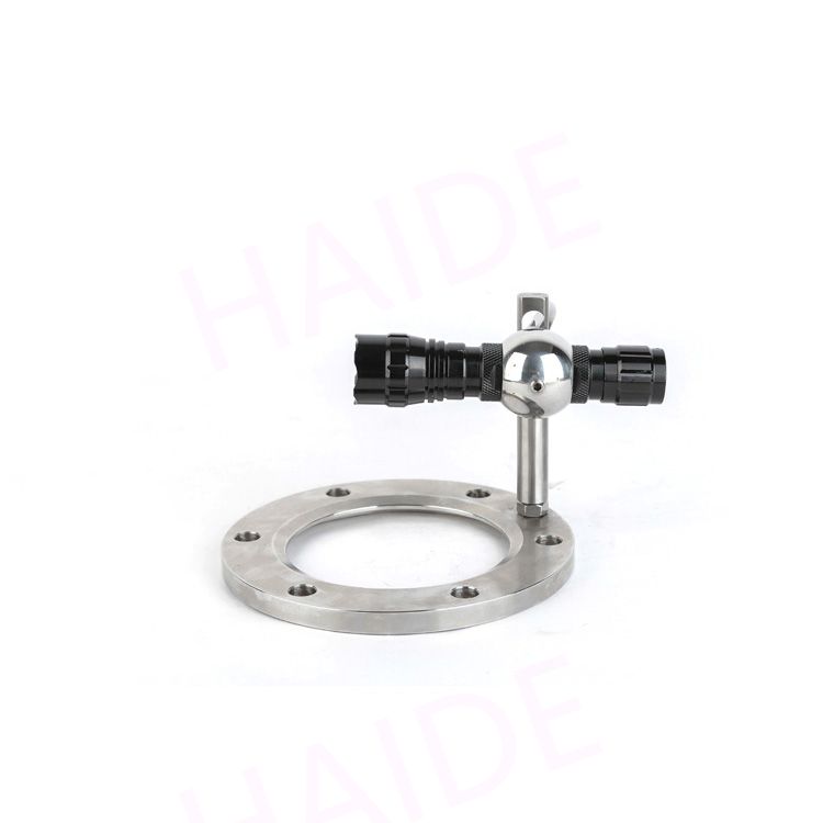 DIN Flange Sight من الزجاج المقسى مع ضوء LED متعدد الزوايا من الفولاذ المقاوم للصدأ